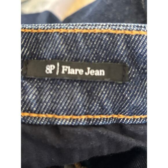 Talbots blue Flare jeans, 8P, normcore, staple, everyday, timeless, minimalist - Picture 6 of 7